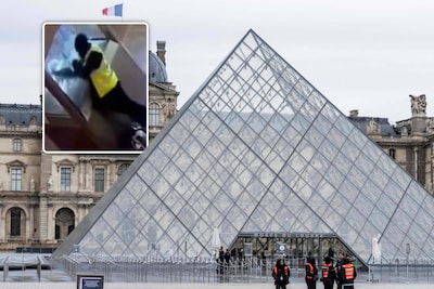 Nieuwe beelden vrijgegeven van ‘kraak van de eeuw’ in Louvre: dieven slaan vitrine met vuist in en graaien juwelen mee