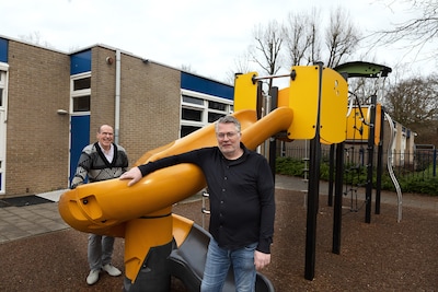 Trotse Eric en Olaf blijven knokken voor extraatjes op de school waar hun kinderen al lang van af zijn: ‘Die twinkeling in hun ogen, daar halen we de drive uit’
