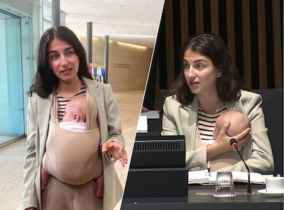 Zweedse minister neemt baby mee naar EU-vergadering: ‘Je hoeft als moeder niet te kiezen tussen werk en gezin’