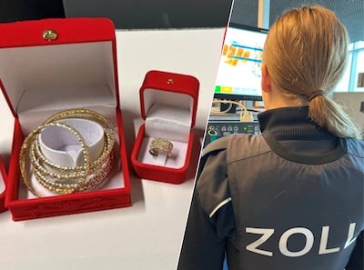 Douane-stagiair kijkt nog eens goed: moeder (52) en dochter (31) blijken voor 20.000 euro aan goud o