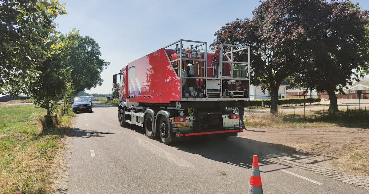 Brand op akkerveld in Ysselsteyn, vuur snel onder controle