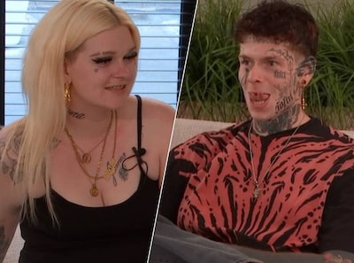 Als Sandra de ‘twee tongen’ van Stef ziet, bespringt ze hem: kijkers smullen van alternatief duo in datingshow