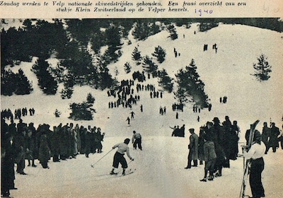 Met Peter en Hugo langlaufen op de Posbank: ‘Laat maar hangen die armen’