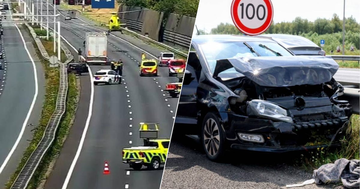 Flinke files in Gelderland, ernstig ongeluk op de A2.