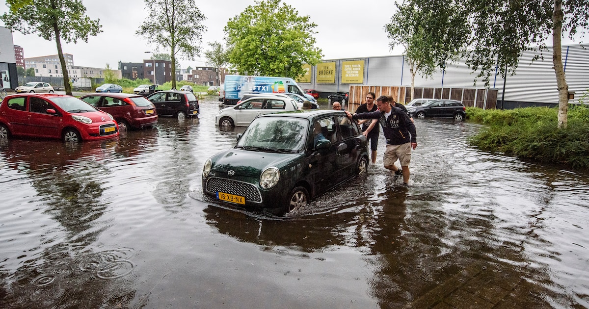 Fors minder schade in Wijchen door noodweer vorig jaar, schadebedrag door neerslag naar het laagste 