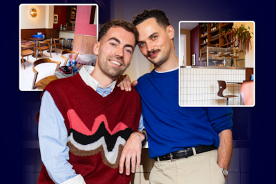 Daan Alferink was al tv-ster in België, nu heeft hij met zijn vriend ook koffiebar daar: ‘Door jou in deze ellende’