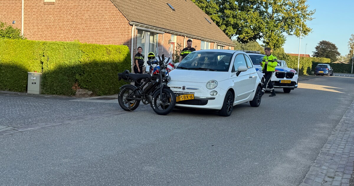 Jongen op fatbike gewond bij aanrijding met auto in Niftrik.