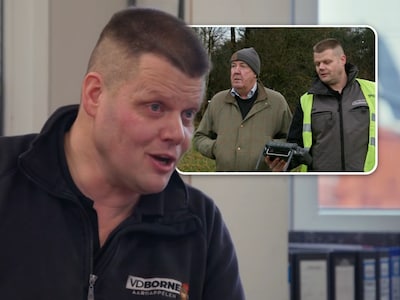 Aardappelteler Jacob laat Britse tv-ster Jeremy Clarkson ver