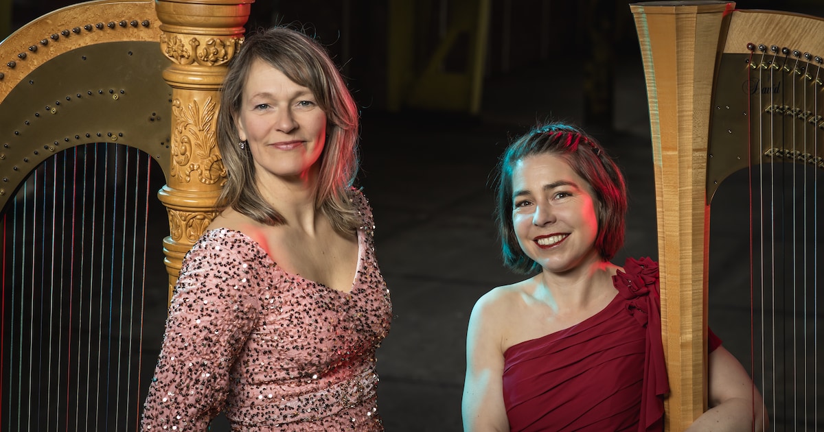 Harpduo speelt kamerconcert in Doopsgezind Kerkje Winterswijk