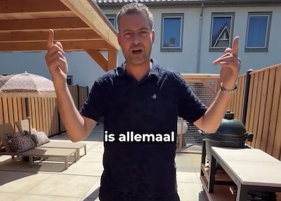 Lange Frans pronkt met nieuwe tuin, maar kijkers gaan los met grappen: bedrijf reageert sportief