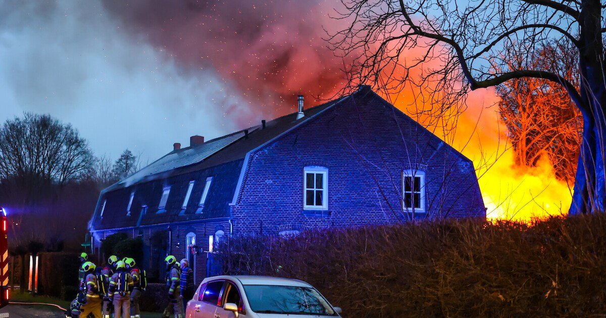 Woningbrand op Gagelstraat in Schaijk