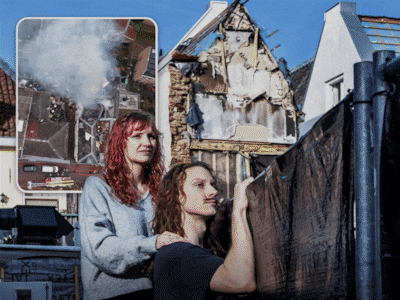 ‘We moeten nú gaan’: als Merijn en Jannina 30 seconden buiten staan, ontploft ook hun woning na gasexplosie in Utrecht