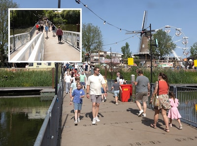 30 meter lange brug steelt de show bij festival in de Achterhoek: ‘Geweldig hoe dit is aangepakt’