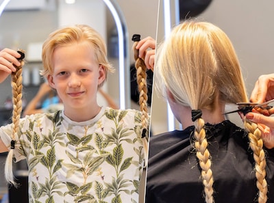 Vince negeerde flauwe grappen en zette door: 3,5 jaar later doneert hij zijn haar voor leeftijdsgenootjes