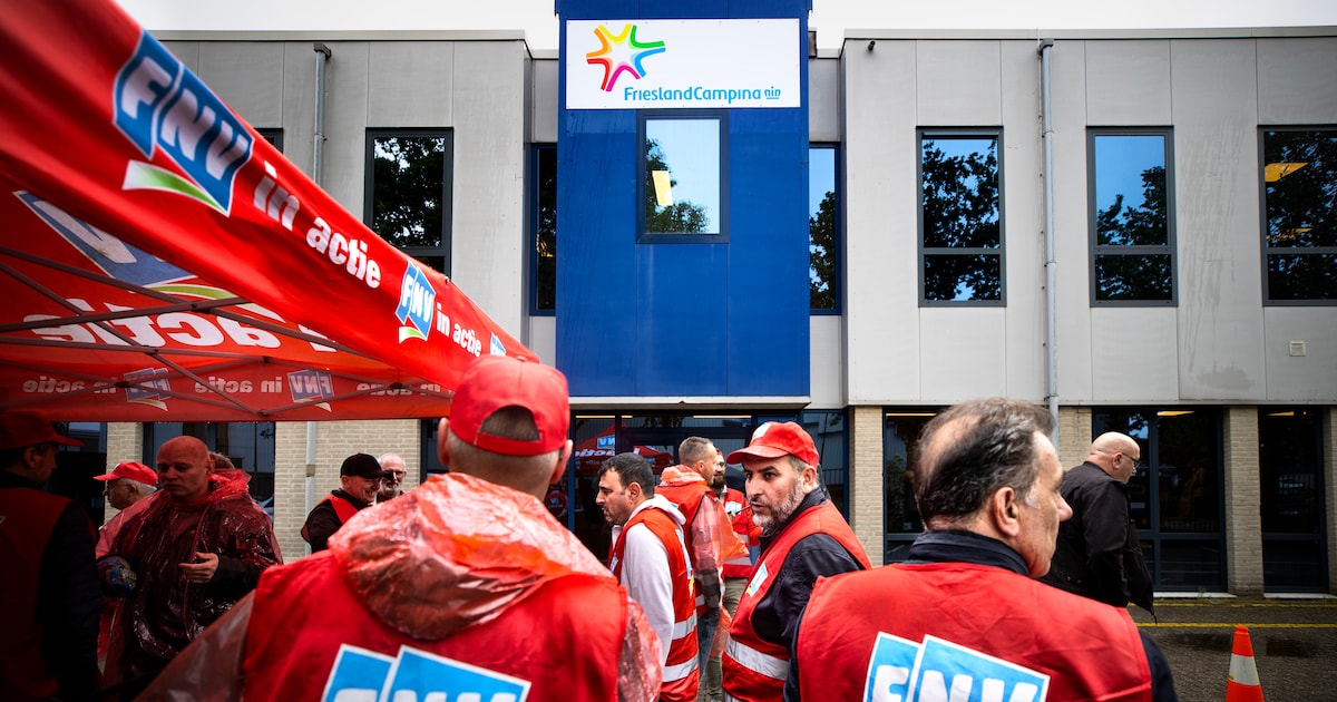 Staking bij slagroomfabriek FrieslandCampina: acties in Nuenen na onenigheid over nieuwe cao