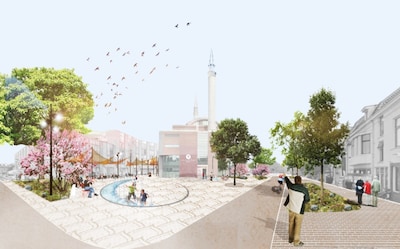 Utrechtse ondernemers en moskeebestuur willen ‘groen en gezellig’ plein bij Ulu Moskee in Lombok