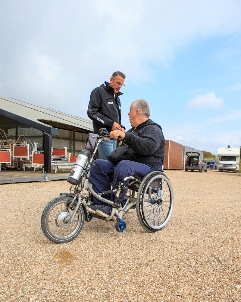 Franks Smulders op het F1-circuit in Zandvoort.