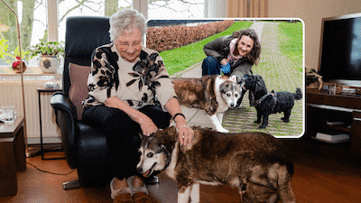 Na een flinke val vreest Joke (89) dat Senna weg moet, maar dan staat de buurt op