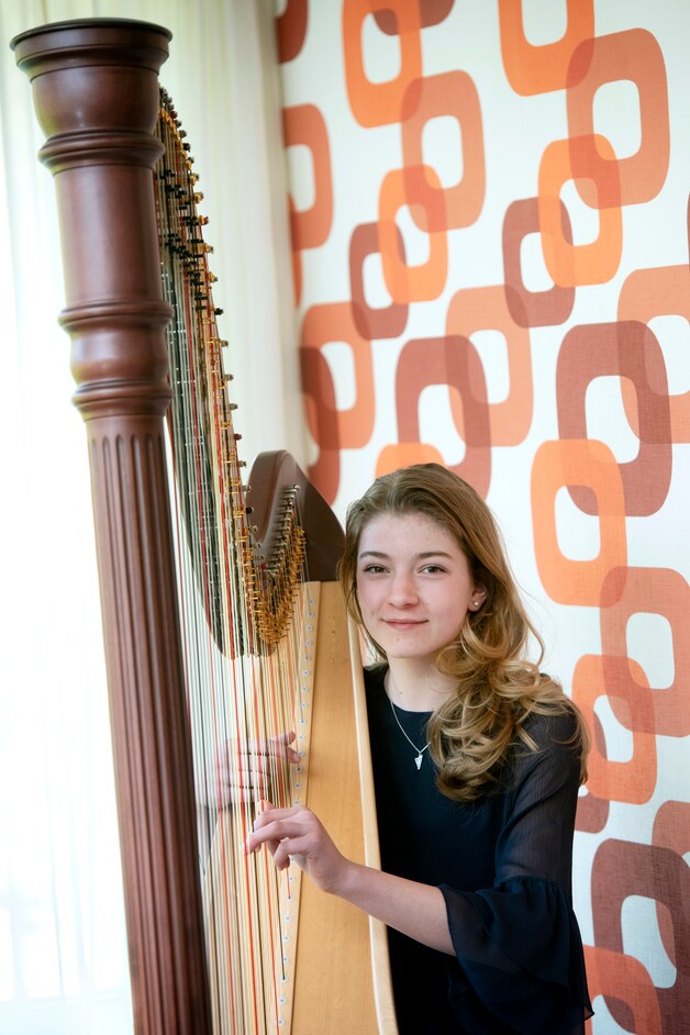 Harpiste Merle van der Lijke won tweede prijs Prinses Christina ...