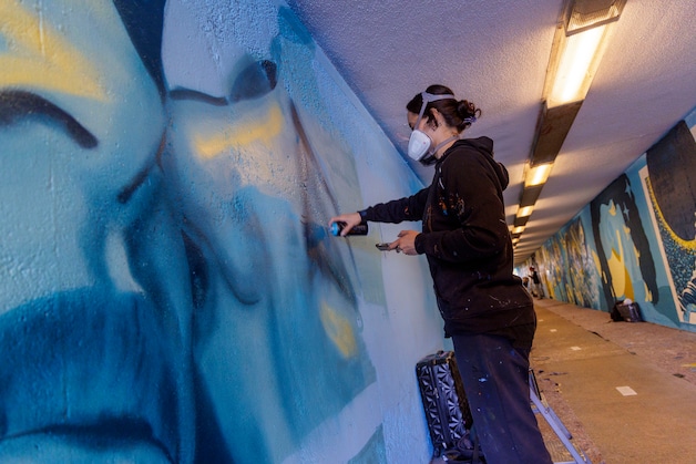 Graffiti-artiesten toveren onveilige Edese tunnel om in kleurrijke ...