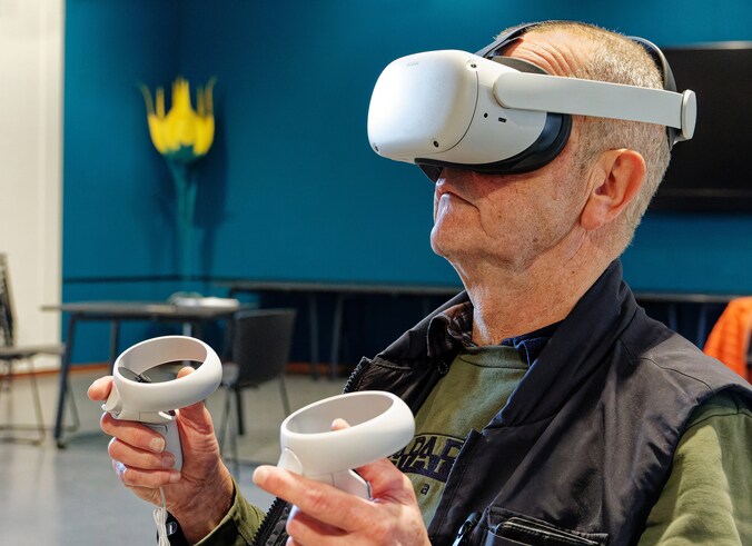Gedragswetenschapper Gero Lange en VR-kunstenaar Silas Neumann ...