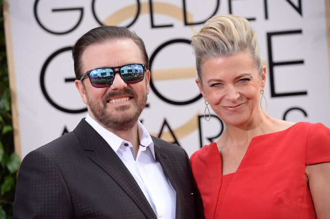 Schrijfster Jane Fallon, de partner van Ricky Gervais, heeft ...