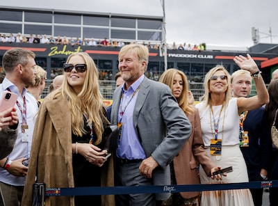 Koning geniet van Dutch Grand Prix met zijn gezin: ‘Heel mooi om te zien’