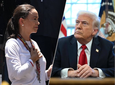 Venezolaanse oppositieleider Machado: ‘Ik heb Trump de Nobelprijs aangeboden’