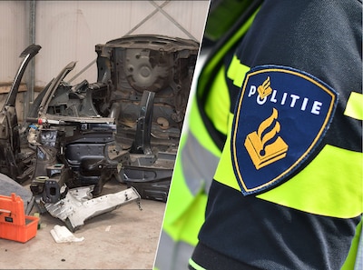 Als agent gps-systeem volgt komt signaal uit weiland: daar treft hij loods bomvol gestripte dure auto’s