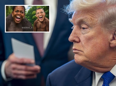 Terwijl Trump onder vuur ligt vanwege Epstein-files en ICE, deelt hij racistische video met Obama’s