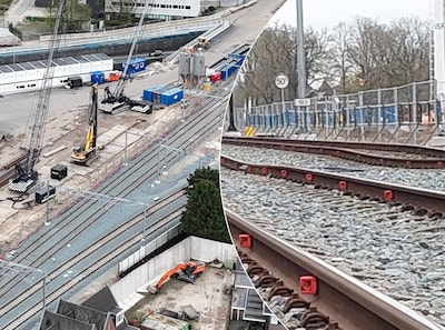 Verzakking spoor Vught door heiwerkzaamheden in de buurt, zaterdag rijden treinen weer