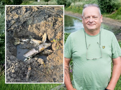 Alex (57) schrikt zich rot als hij bij zijn visplas komt: ‘25 snoeken dood, ik heb het halve dorp ge
