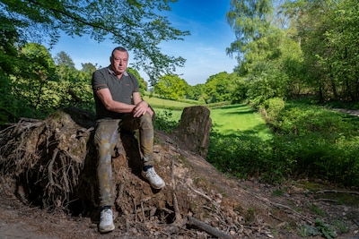 Jaap Dirkmaat geeft presentatie over landschap in Malden
