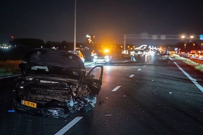 Dronken chauffeur keert op A12 en botst na 9 kilometer spook