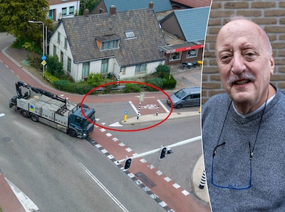 Dit stukje asfalt aanpassen en deze kruising wordt al een stuk veiliger, stelt verkeerskundige