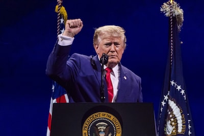 Trump kiest tegen de traditie in voor politieke lading in toespraak op 250ste verjaardag VS