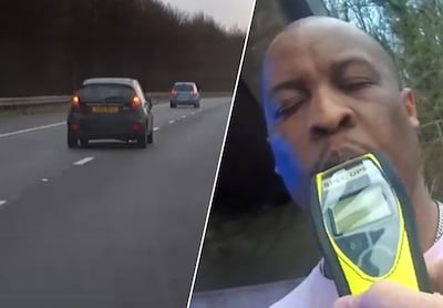 Britse bestuurder is zo dronken dat hij acht pogingen nodig heeft om te blazen
