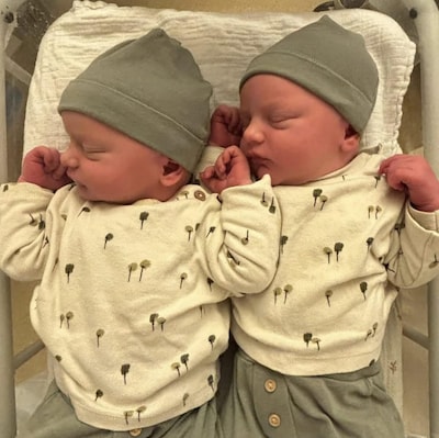 Bijzondere geboorte: Abe en Melle zijn tweeling, maar hebben verschillende verjaardagen