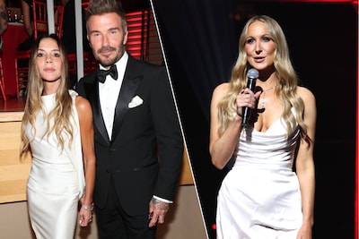 ‘Je moet wat vaker lachen’: grap van comédienne Nikki Glaser valt duidelijk niet in de smaak bij Victoria Beckham