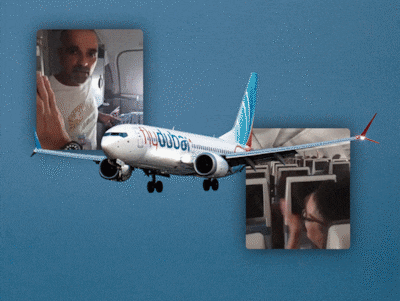 Na het gevecht duwt loodgieter de knuppel van Flydubai-vlucht naar achteren: reconstructie van minuut tot minuut