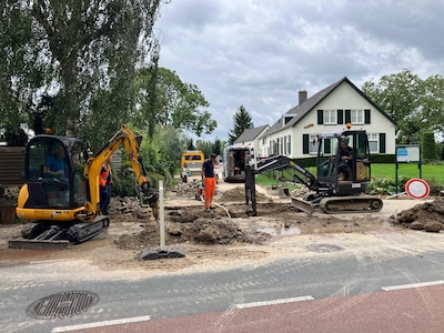 Leiding gesprongen: hele dag geen water in Leuth