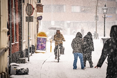 Groot sneeuwgebied koerst recht op Nederland af: ‘Verse laag tot 7 centimeter dik’