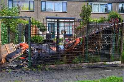 Schuurtje gaat in vlammen op in Culemborg