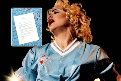 Spaanse voetbalclub stuurt open brief naar Madonna om shirt dat ze 36 jaar geleden droeg terug te vinden