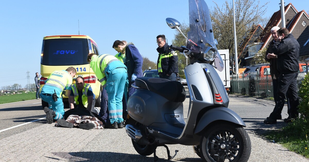 Jonge scooterrijder gewond na aanrijding in Groenekan