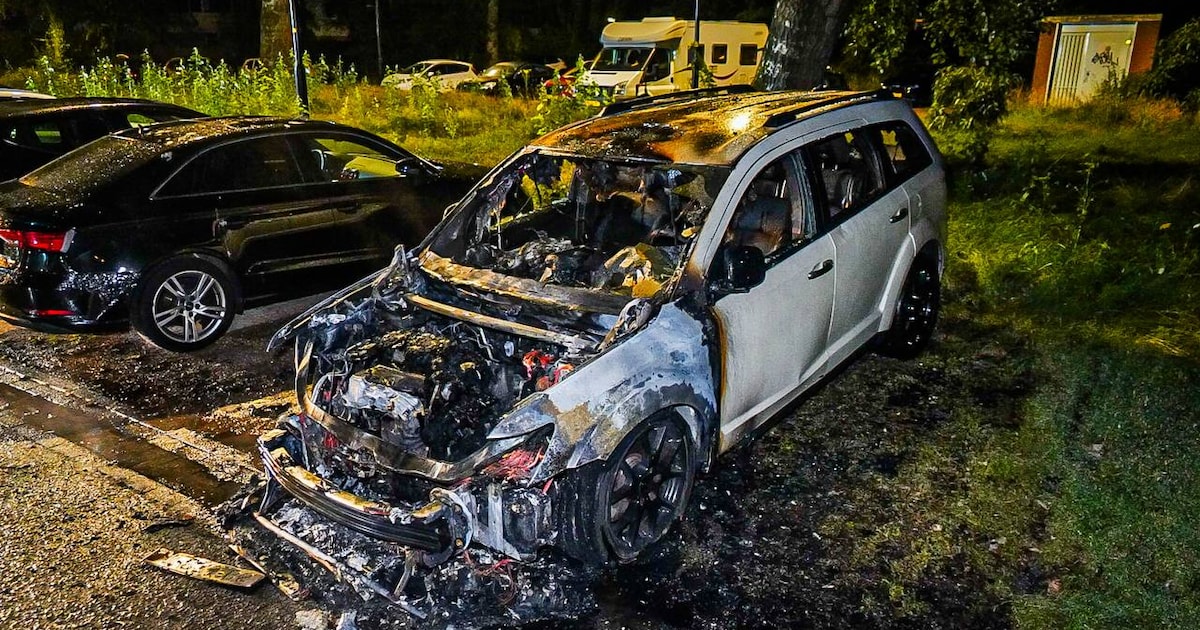 Geparkeerde auto in brand op Kooikersdreef in Apeldoorn