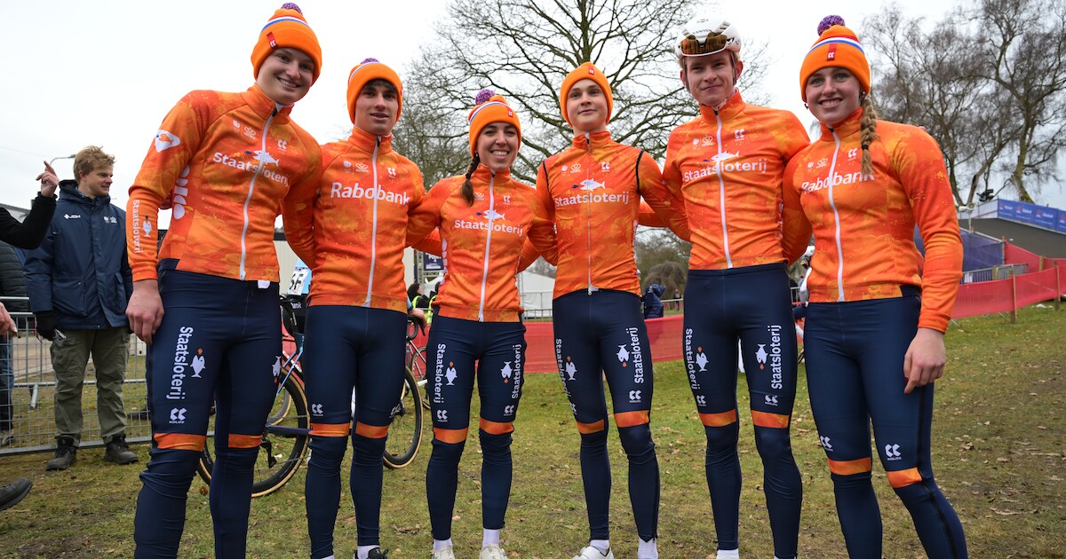 Veldrijders pakken op gemengde teamestafette goud bij WK in Hulst