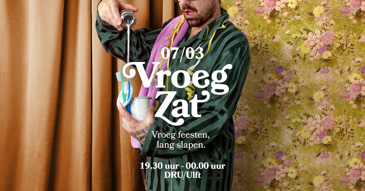 VroegZat brengt avondfeest naar DRU Poppodium in Ulft
