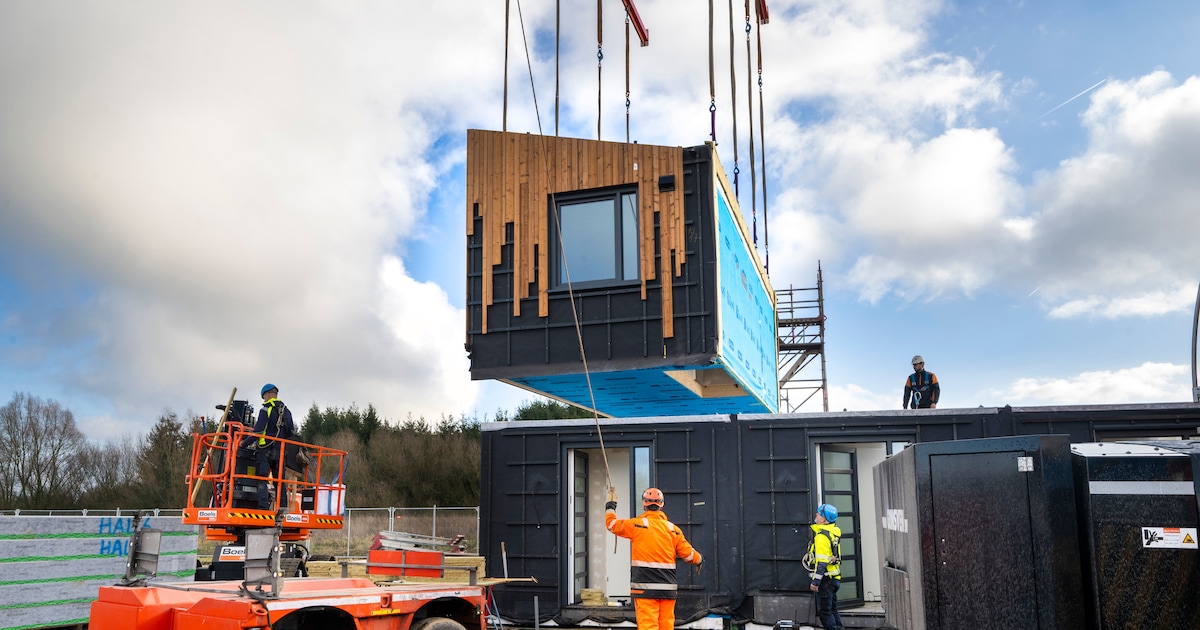 Vers uit de fabriek, zo op het land: deze wijk wordt in recordtempo gebouwd