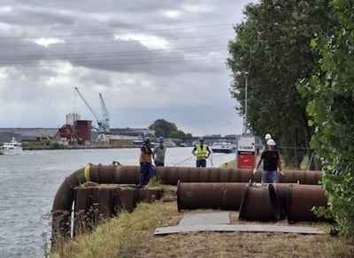Pompen in Nieuwegein sturen extra water naar de stad Utrecht